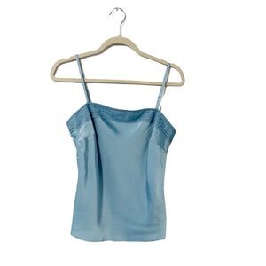 Caslon Light Blue Polyester Camisole Size S